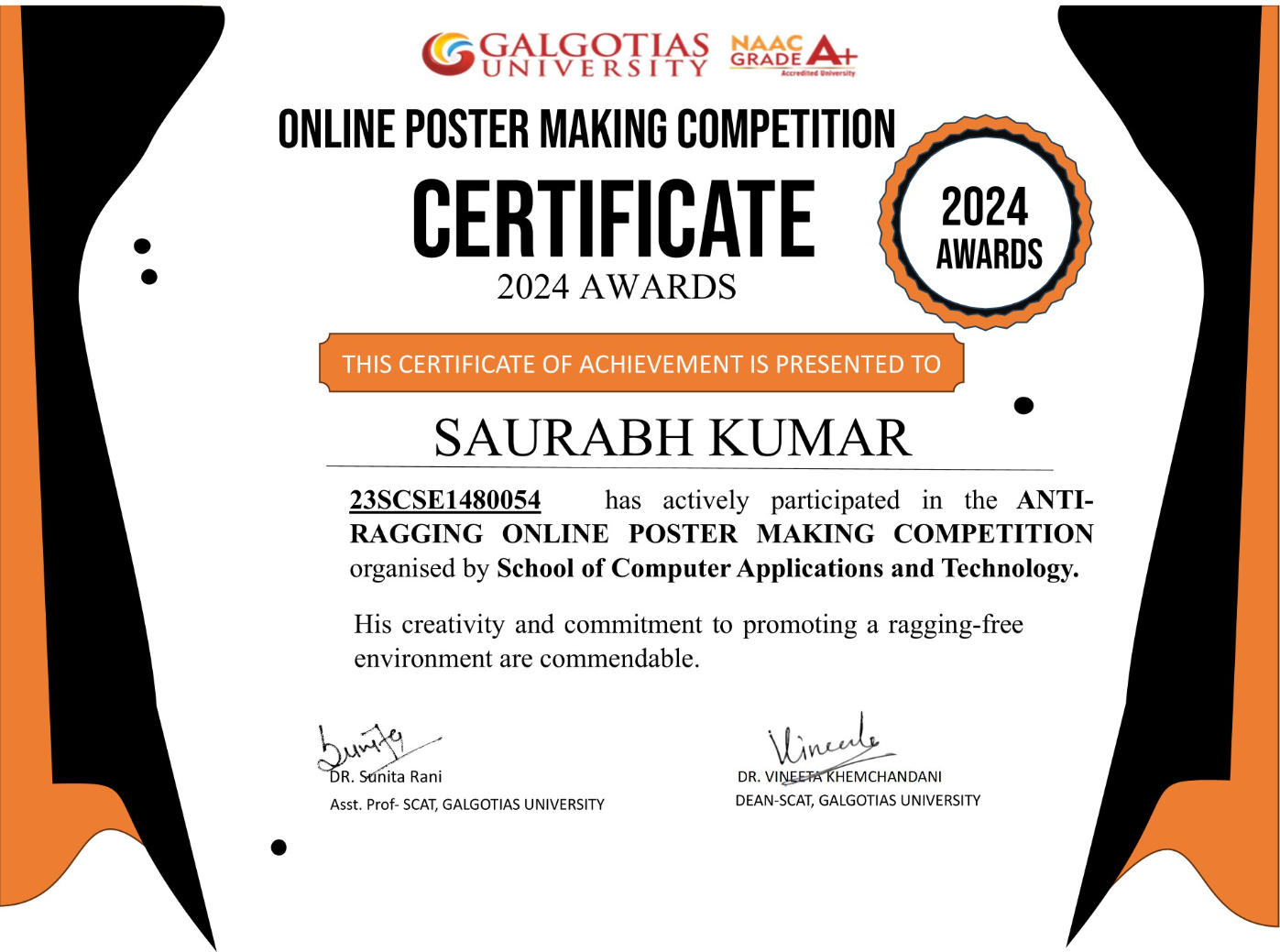 Anti-Ragging Poster Making